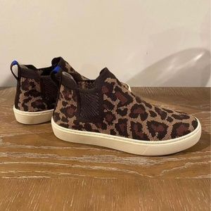 Rothy’s Womens Chelsea Wildcat Cheetah Animal Print High Top Sneakers. *…
